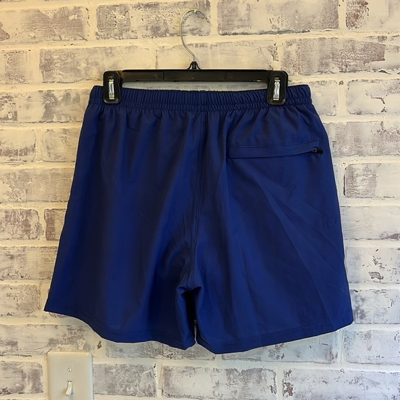 Third Wave Mens Compression Lined 5" Swim Trunks - Navy Blue Pockets Size Medium - Picture 7 of 9